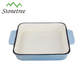 4pcs Enamel Color Cast Iron Cookware